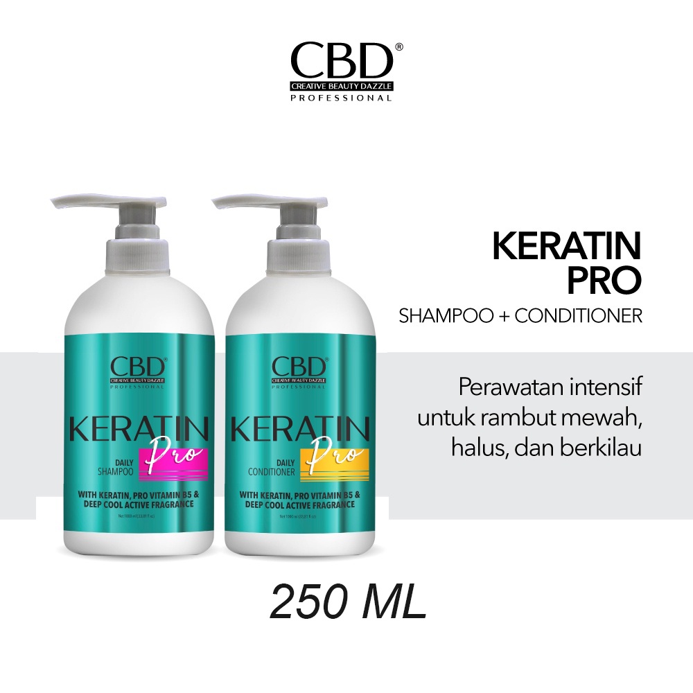 NEW CBD Keratin Pro Shampo/Condi 250ml / Keratin Masker Hair Mask 250ml