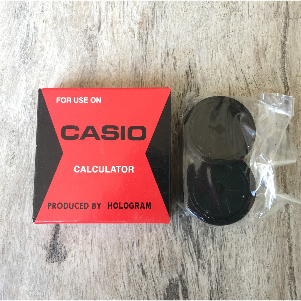 

Pita Tinta Kalkulator Casio RB02 RB 02 calculator ribbon merk Hologram