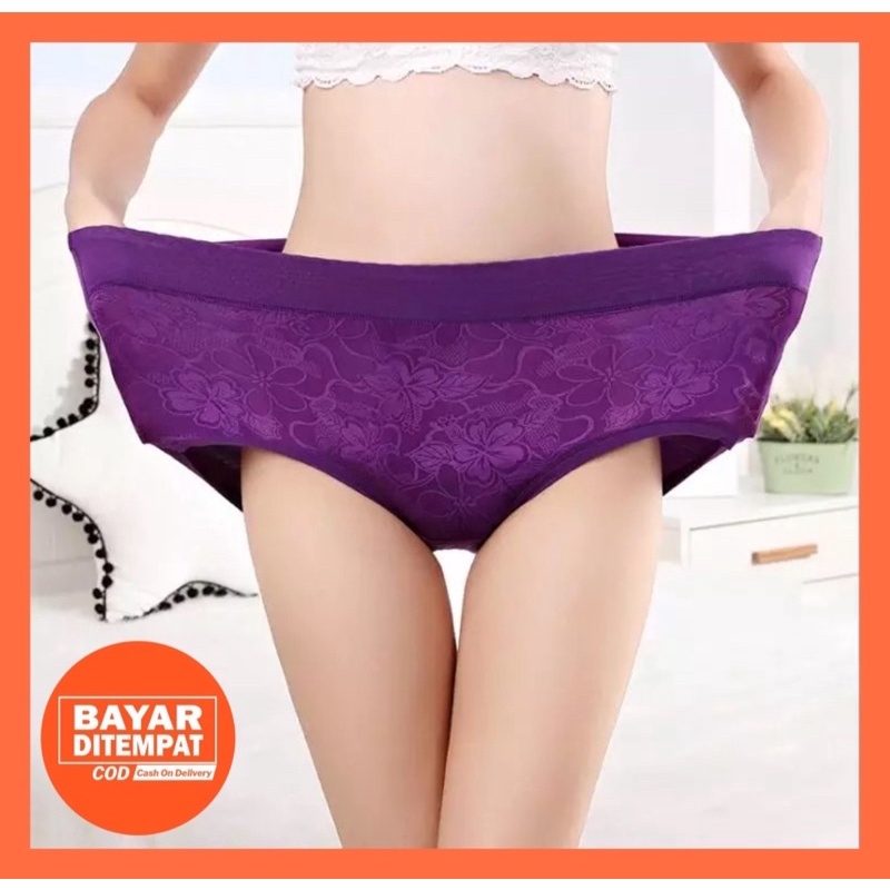 CD Celana Dalam Wanita Jumbo Bigsize Up to 90kg Pakaian Dalam Wanita Celana Dalam Korset Wanita 6XL