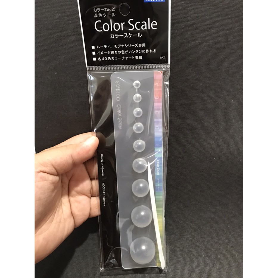 Original padico colour scale color scale alat takar clay alat takar resin alat campur warna palet donehandymade done handymade jual bahan kerajinan tangan