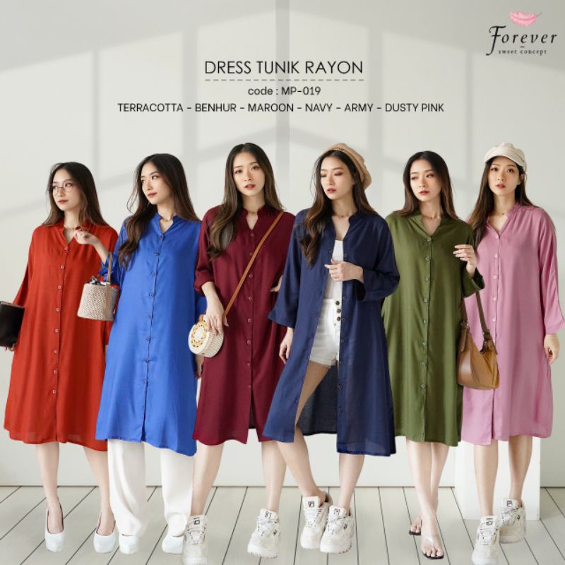 Dress Tunik Rayon Forever Sweet Concept Black Label