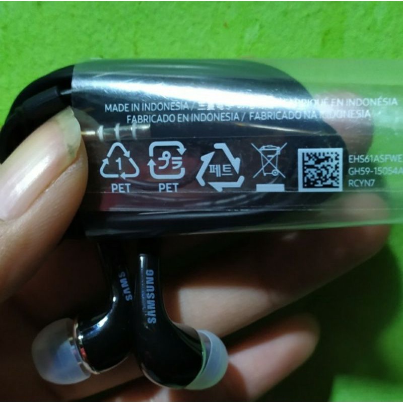 Headset Samsung Original Cabutan Bawaan Hp A71 Hitam