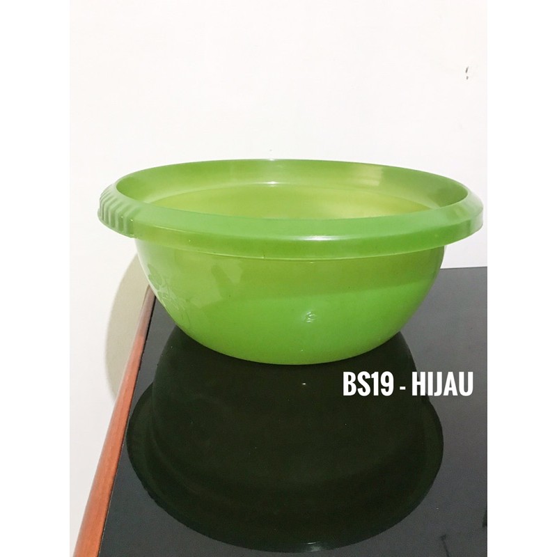 Baskom Serbaguna - Baskom motif - Baskom Plastik - Baskom Besar - Baskom Jumbo - BS19 Hijau