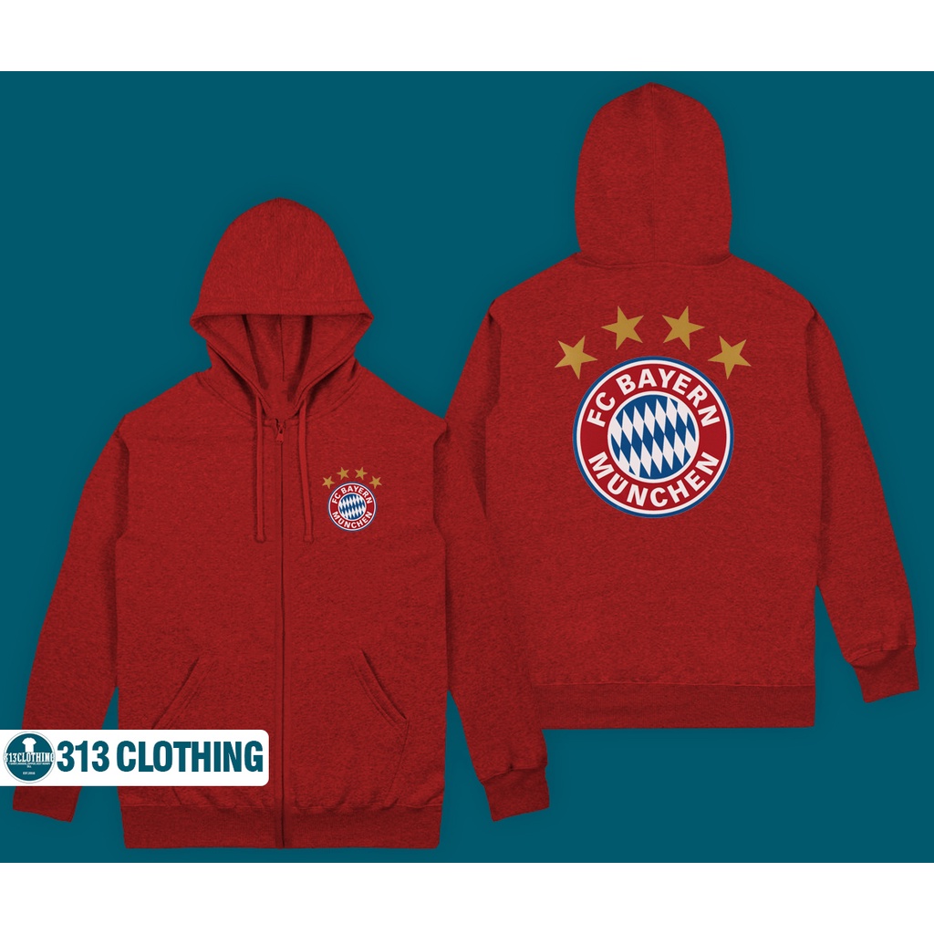 Jaket Hoodie Zipper Bayern Munchen Zipper Hoodie Bayern Munchen