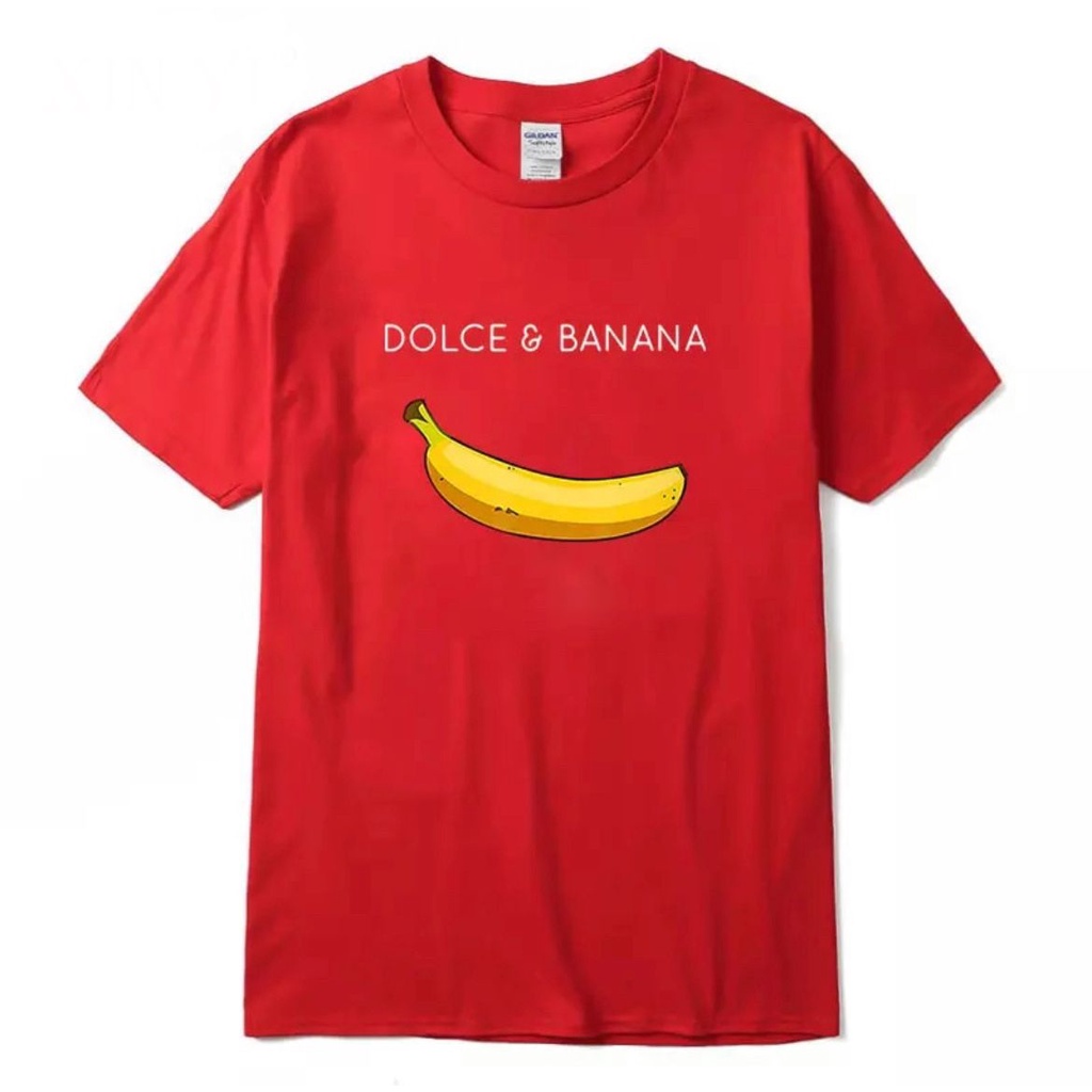 MYSTIQUE.ID-BAJU KAOS DOLCE&amp;BANANA T-SHIRT LUCU DAN AESTHETIC