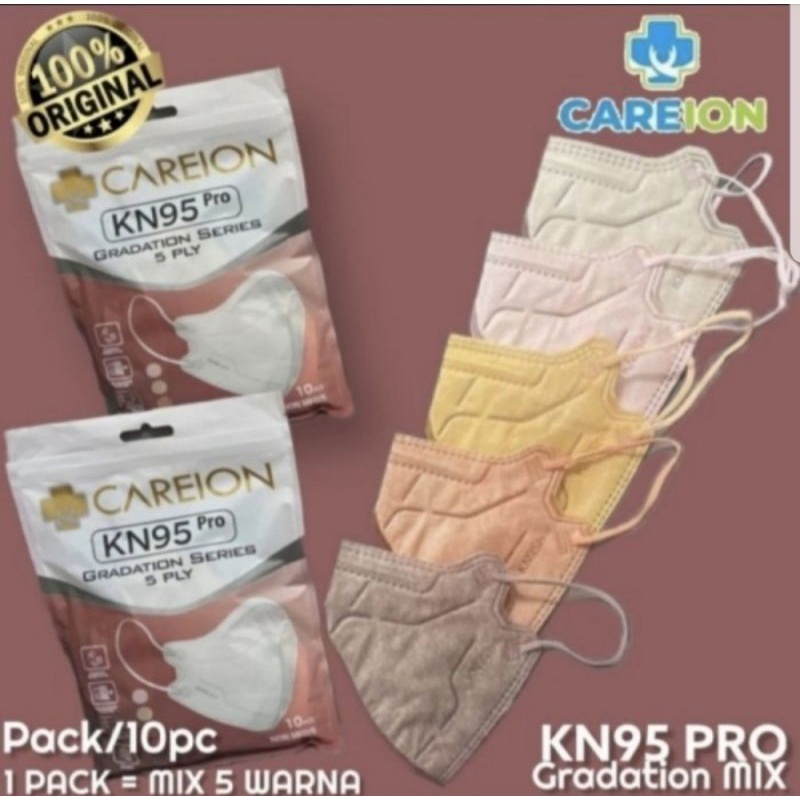 Jual Masker Careion Kn Pro Gradation Series Ply Pak Isi Pcs