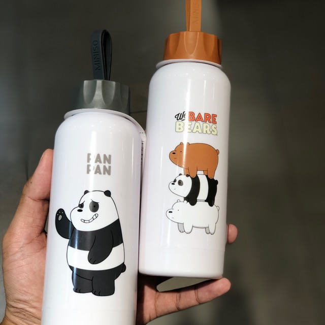 Botol minum miniso 300ml ( botol 2lapis)