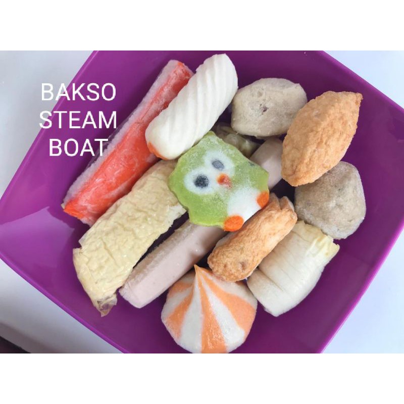 

Steamboat hanya bahan baksonya saja isi 15 varian tanpa bumbu