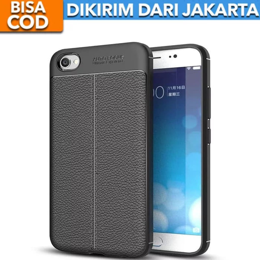 Case Auto Focus Vivo Y55 Leather Experience SoftCase Slim Ultimate / Casing Kulit