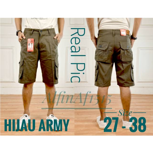 Celana  Pendek  Cargo  Pria  Bahan Katun Army Mma Venum Casual 