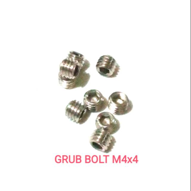 Baut L tanam stainless steel SUS 304 M4x4 isi 100 pcs
