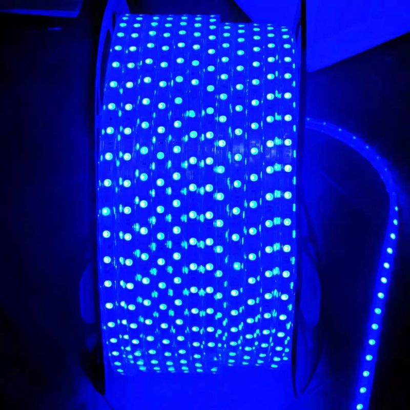 Lampu LED STRIP METERAN BIRU BLUE SMD 5050-60D waterproof AC 220V