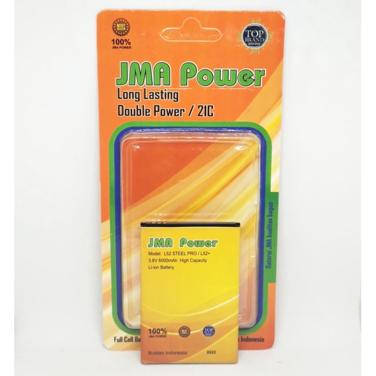 Baterai JMA Power Double Power Original For SPC L52 STEEL PRO/ L52 STEEL PLUS