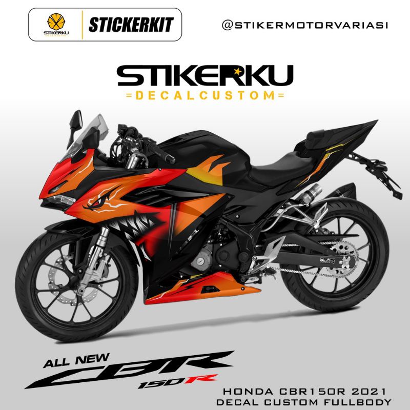 decal motor Honda CBR 150R 2021 / decal CBR 150 2021 / decal Honda CBR / sticker motor CBR 150 2021