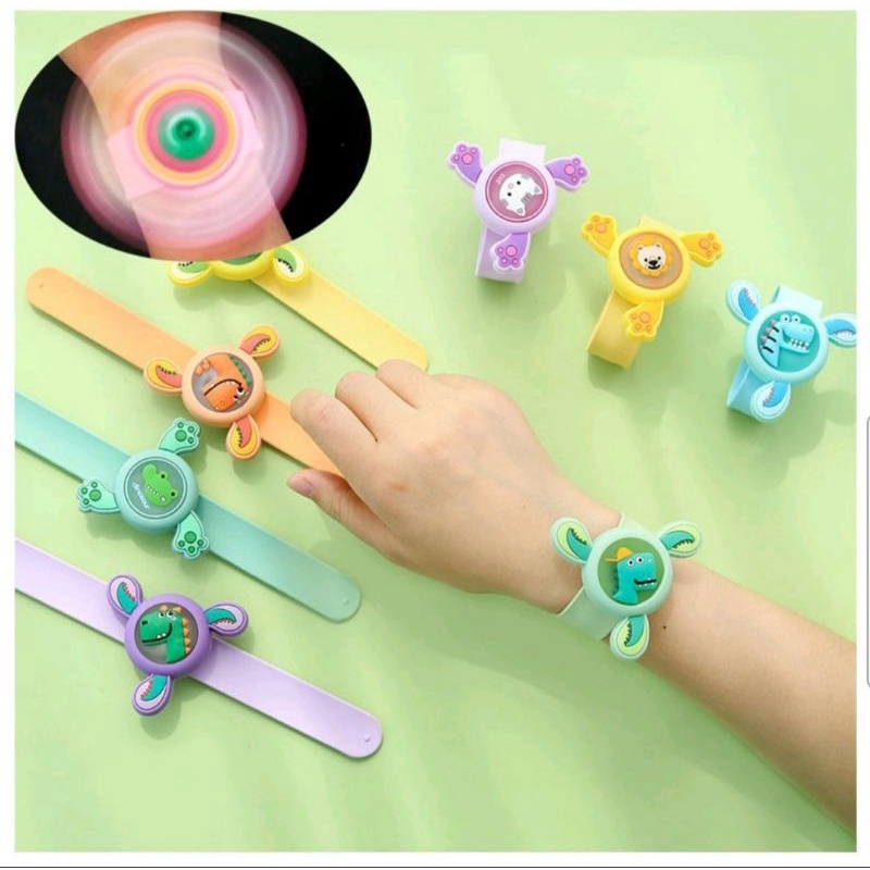 Gelang anti nyamuk led spinner/ bisa diputar