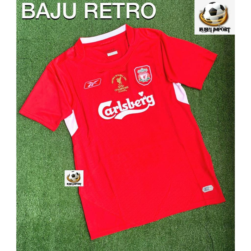 RETRO | Jersey Baju Bola Lvrpll Home Final Istanbul 2005 2006 Grade Ori