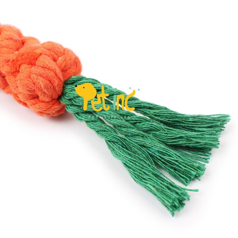 Carrot knot chewing toy