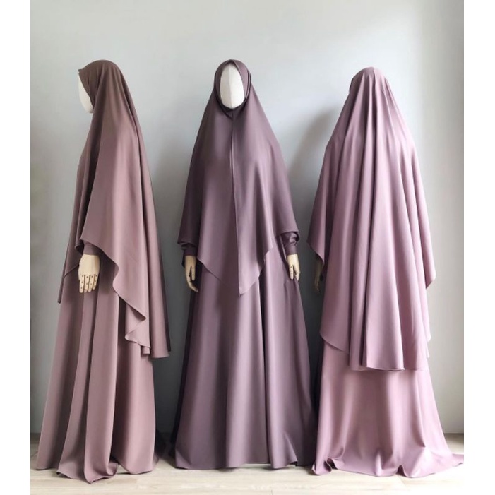Aluna Khimar nonpad Soft Lexus Rose Brown by Zaysa Zaysaku Auroraclo