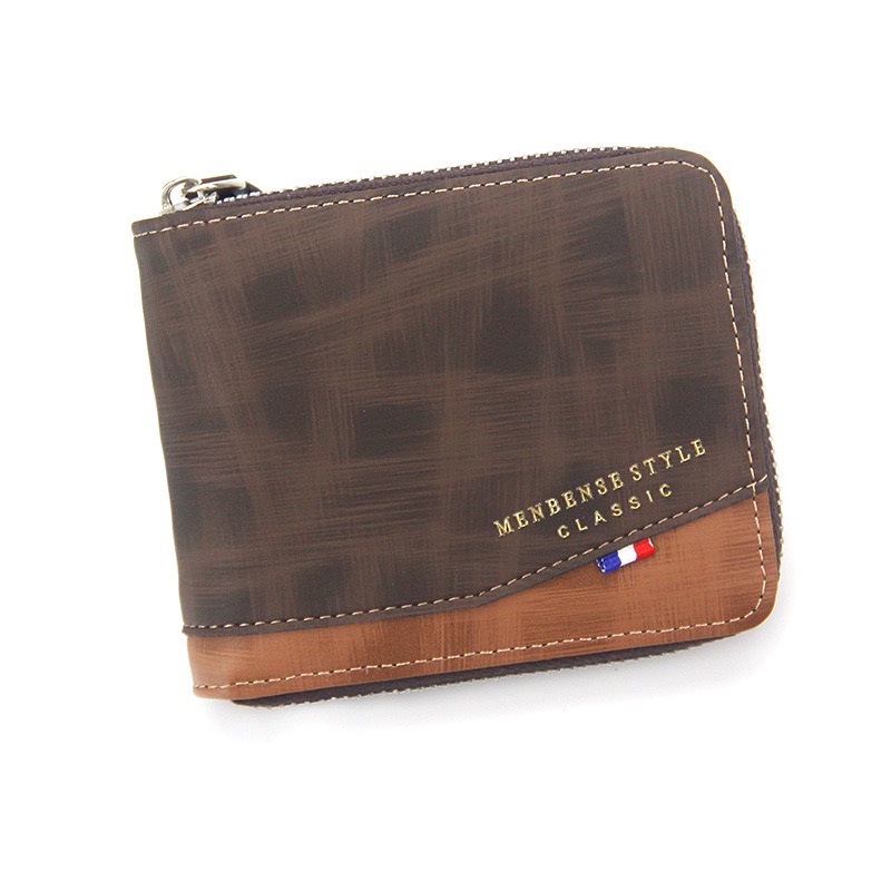 ORIGINAL MENBENSE D5501 DOMPET UANG LIPAT DENGAN RESLETING ZIPPER SLETING