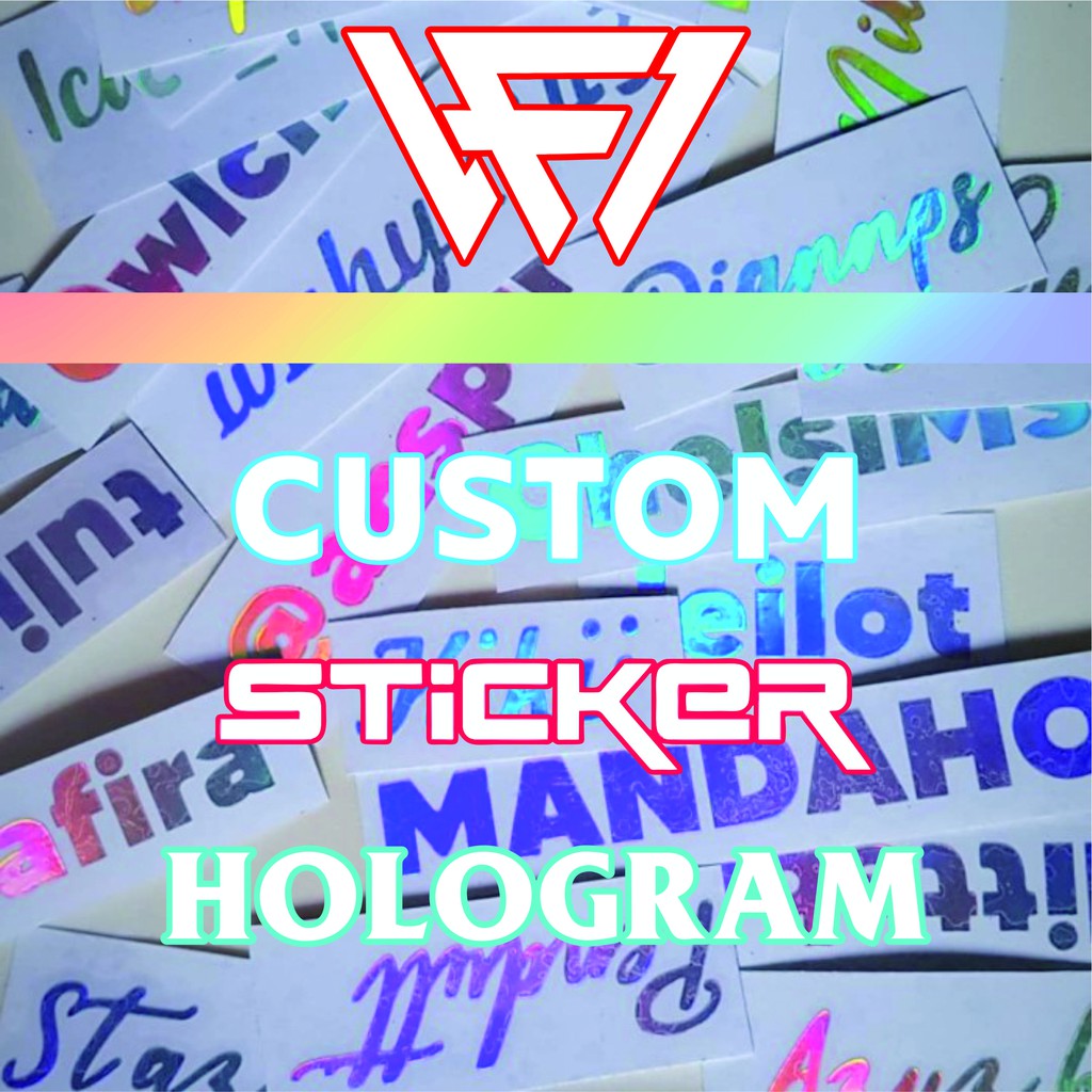 Jual Custom Sticker Hologram - Cutting Stiker | Shopee Indonesia