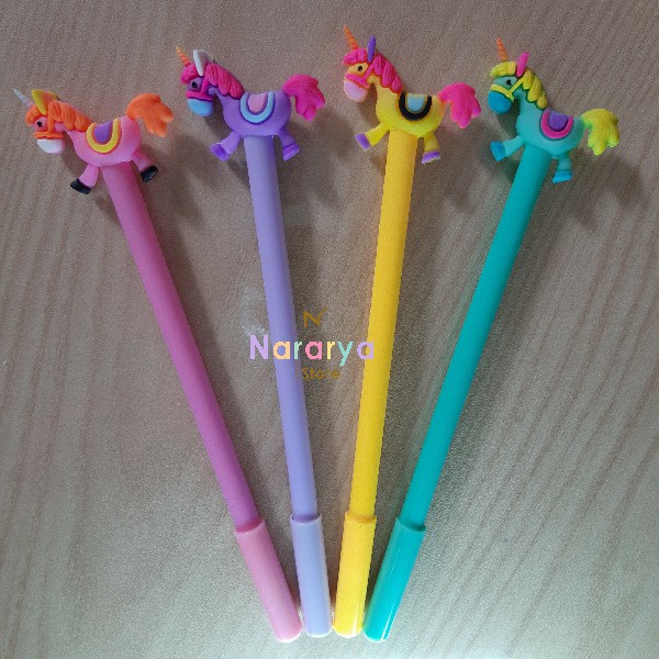 

2x Gel Pen Unicorn Kuda / Gel Pen Karakter / Gel Pen Lucu / Pulpen Lucu / Alat Tulis Sekolah