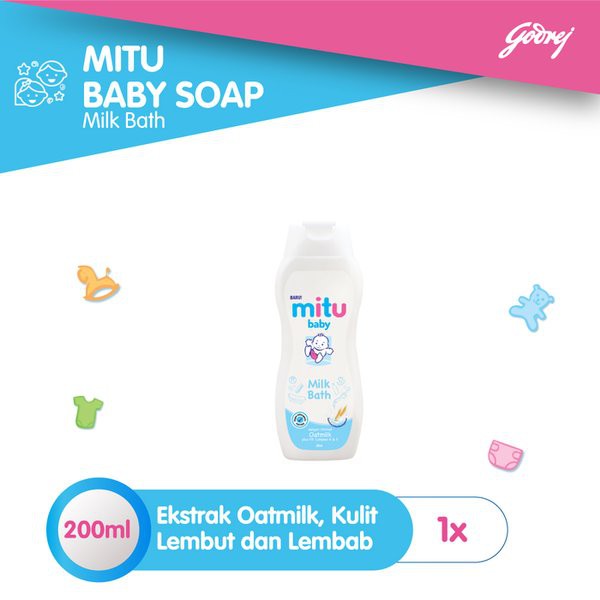 Mitu Baby Fresh &amp; Clean Milk Bath 200ml