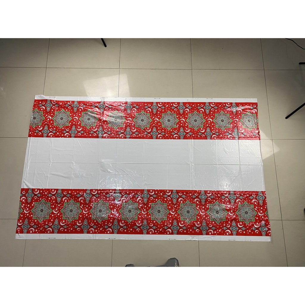 Taplak Meja/Table Cover Plastik/Plastic Motif Pesta Party Ulang Tahun/Plastik PVC Ukuran 100x137CM