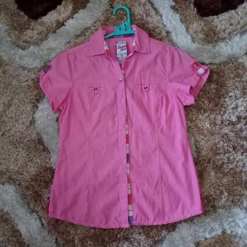 [Preloved] American Jeans Kemeja Wanita (Pink)