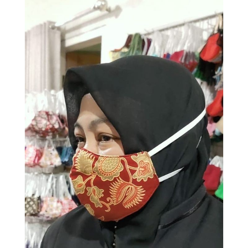 masker non medis batik  DWP seluruh Indonesia murah pilihan lengkap dipakai myama. dan tidak ngap