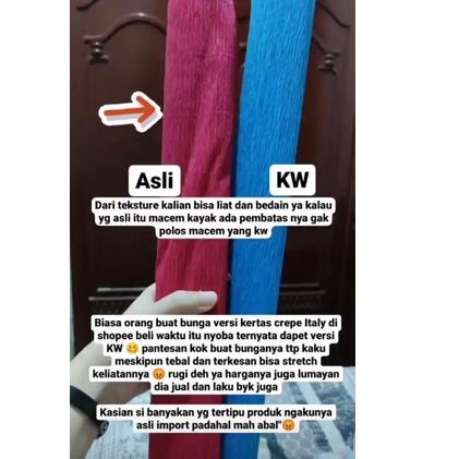 

Murah RDGQE kertas crepe Italy original import tebal 50*250 crepe paper diy craft, wedding party decorations V71 Big Sale