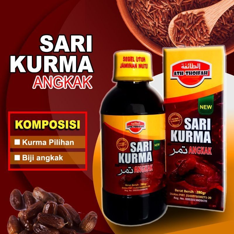 

Sari Kurma Angkak New Ath-Thoifah 280 Gr Meningkatkan Trombosit