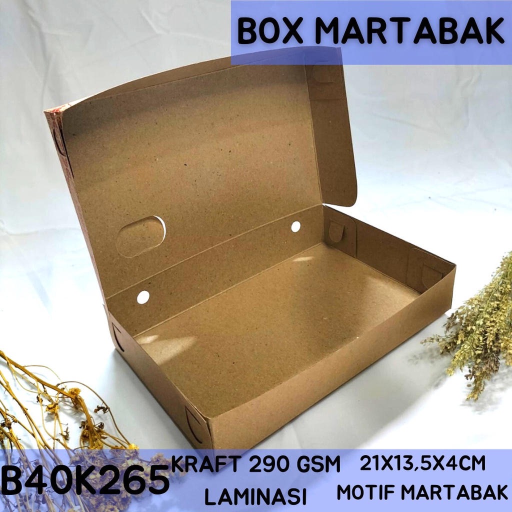 Dus Martabak 21X13.5X4 Box Martabak (B40K265-Laminasi)