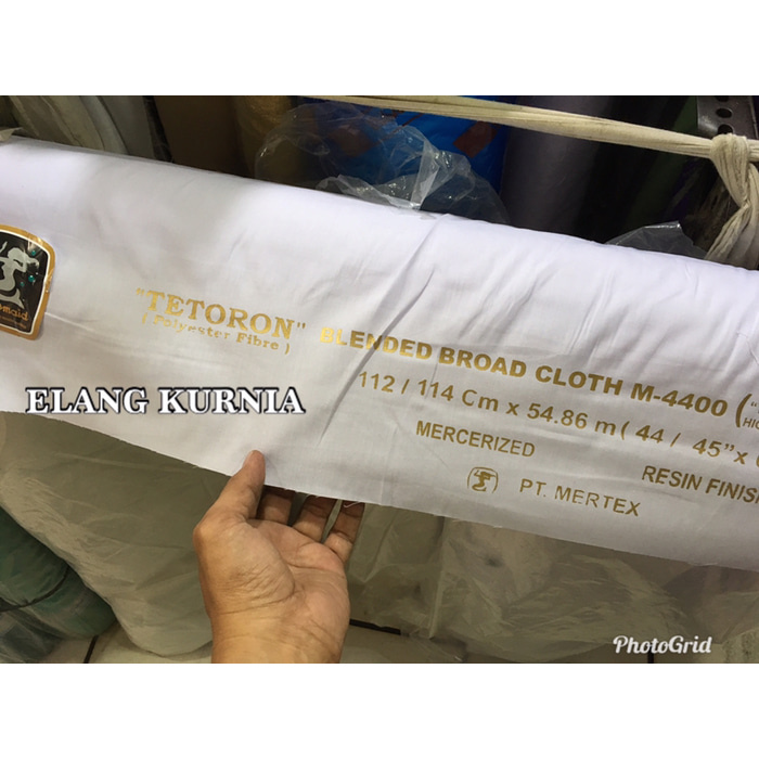 Tetoron Duyung, Kain Bahan Seragam Sekolah Warna Putih