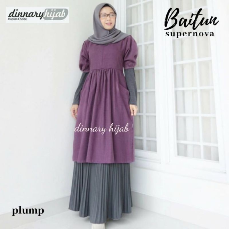 ATASAN TUNIK DINNARY HIJAB BAITUN || CASUAL STYLES