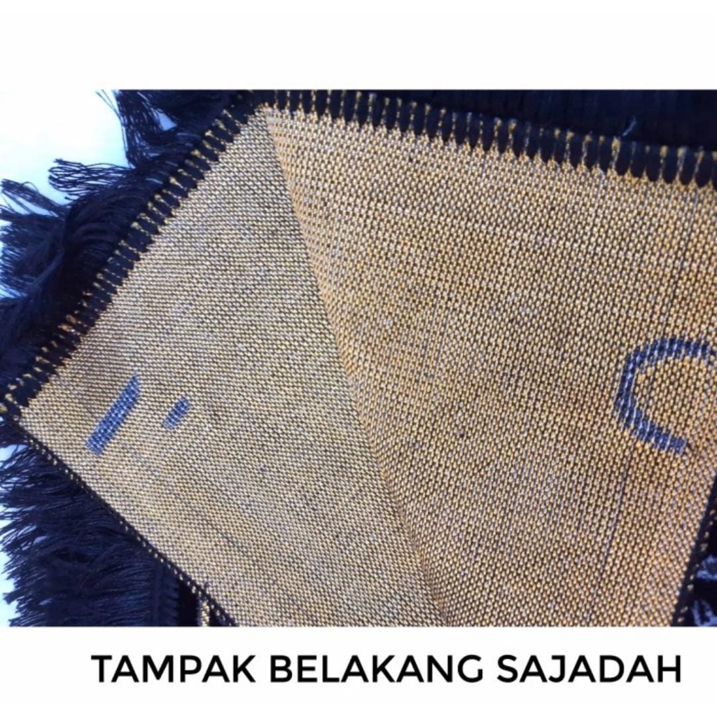 Sajadah Muka Armaan Hitam putih beludru harga grosir/oleh-oleh haji/kameh.co