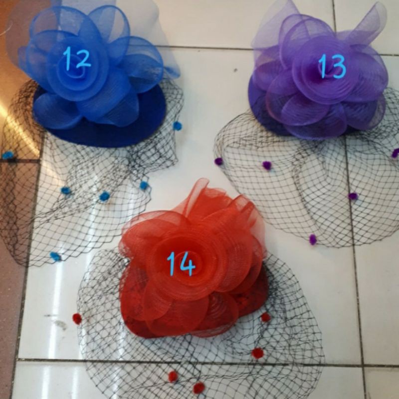 Topi Fascinator Jala #190-Headpiece Pesta Wanita