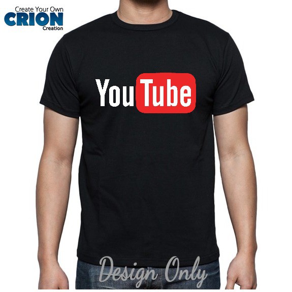 Kaos Youtube - Youtube Logo Original - By Crion