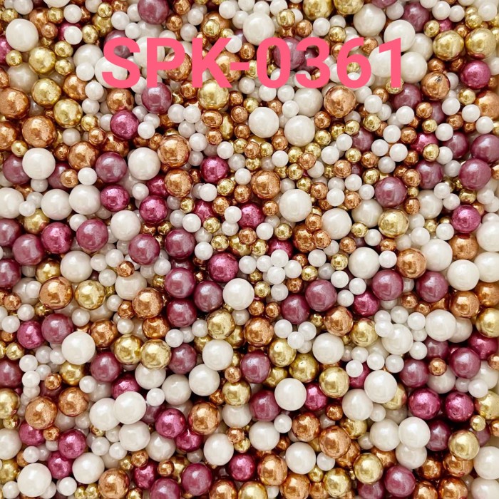 

SPK-0361 SPRINKLES SPRINKLE SPRINKEL 1KG MUTIARA PINK GOLD PUTIH TERBARU