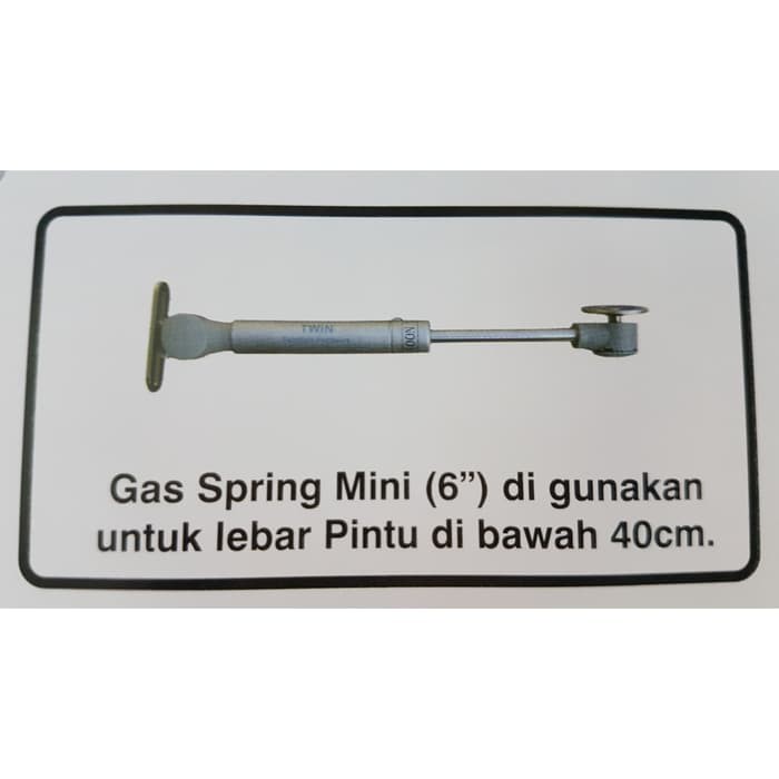 TWIN Gas Spring MINI 60 N Hidrolik KECIL Pintu Lemari Cabinet Dapur Kitchen Set / Hidrolik Jok Motor