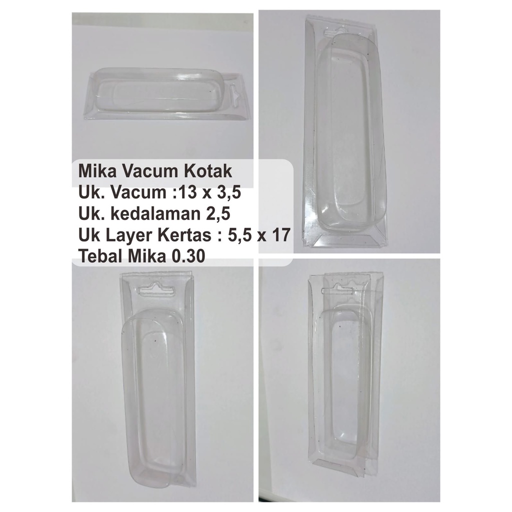 Kotak Mika Kemasan Pancing ( Kotak ) untuk Lure atau umpan mainan Uk. 13 x 3,5 x 2,5 cm