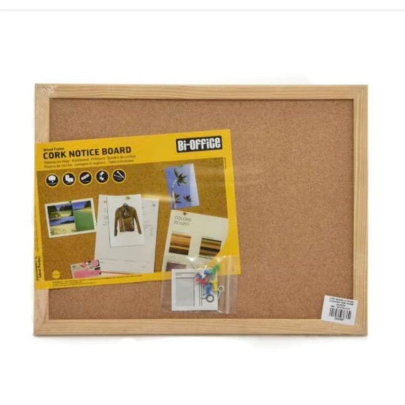 

Bi-Silque Cork Board PapanBuletin 60x45 Cm Papan Kayu