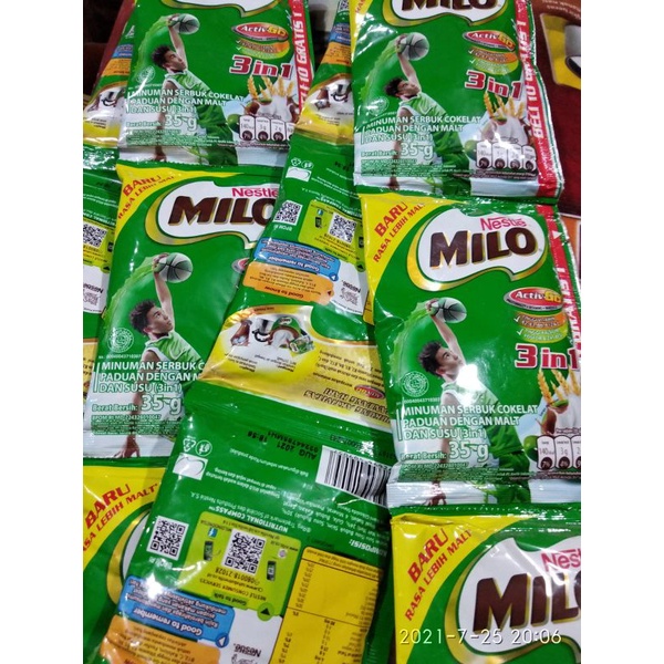 

Milo 3 in 1 sachet (@35g)