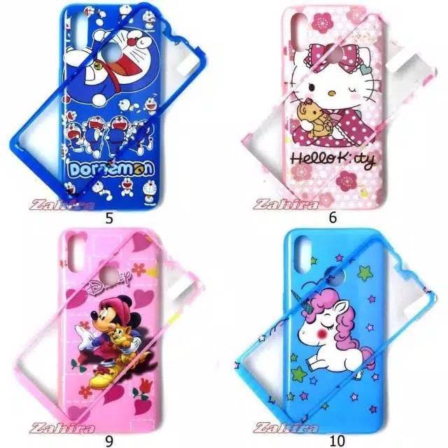 SOFTCASE REALME 5 ANIMASI GLOSSY + TEMPERED GLASS MOTIF