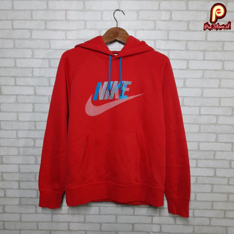 Hoodie Nike spell out merah