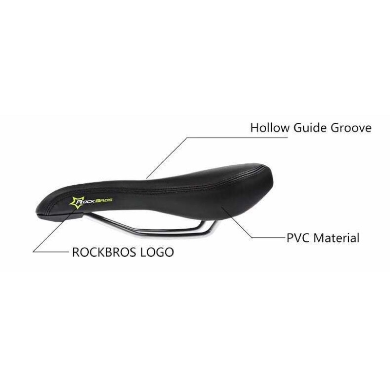 Sadel Jok Sepeda ROCKBROS Bike Saddle PU Leather 6685