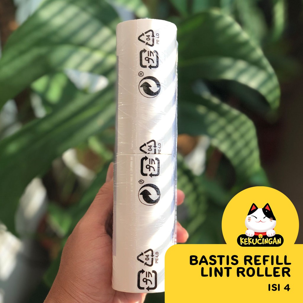 REFILL ROLL Pembersih Bulu Kucing Lint Roller BASTIS IKEA isi 4