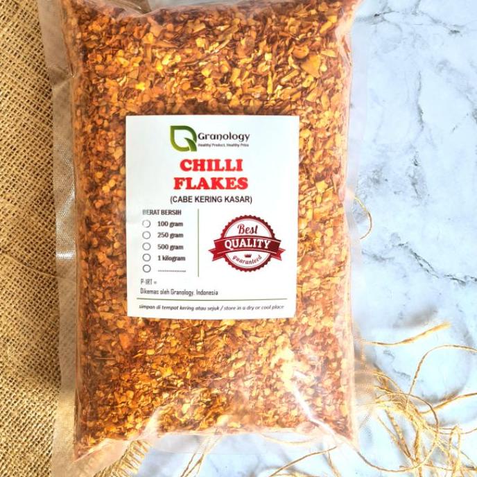

New - Cabe Giling Kasar / Chili Flakes 500 gram by Granology