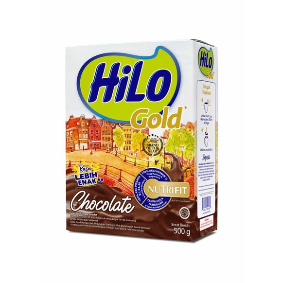 

Hilo Gold Susu Bubuk Hi-Calcium Chocolate 500G