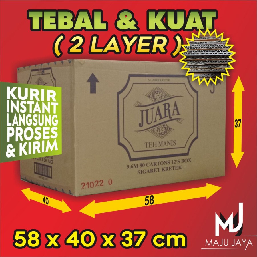 Kardus Bekas Besar Pindahan Kardus Packing Jumbo Besar Kardus Besar Dus Bekas Ukuran 60 x 40 x 40-52x38x35
