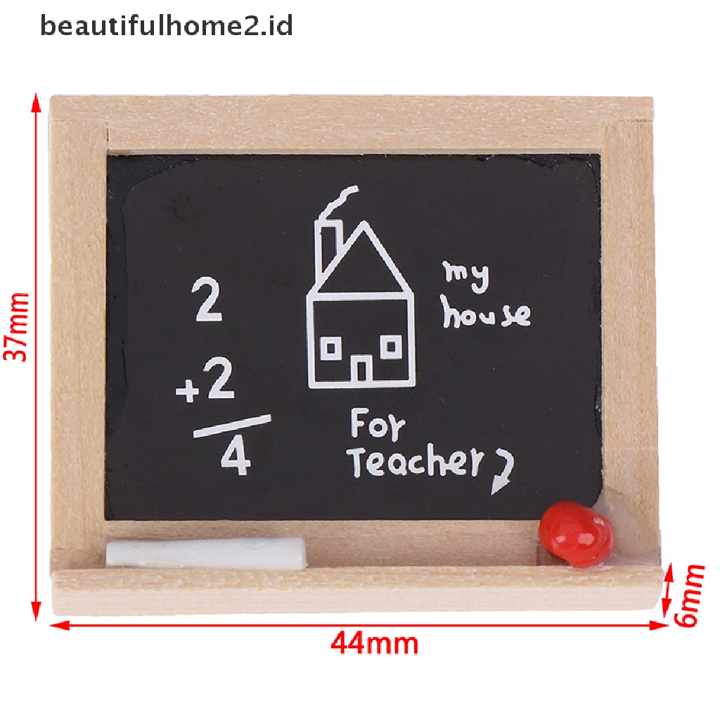 (Beautifulhome2.Id) 1pc Miniatur Papan Tulis Mini Skala 1: 12 Untuk Aksesoris Kamar Anak Diy